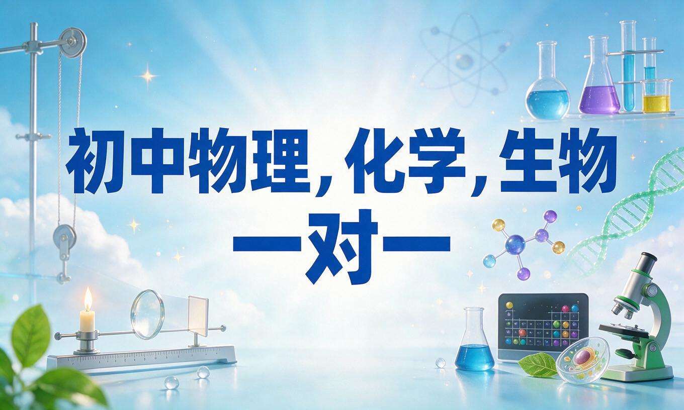 初中物理，化学，生物一对一